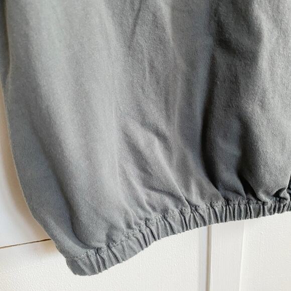 Aritzia Wilfred Piaf Elastic Gathered Crop Top - Gray/Green XS - Picture 12 of 12